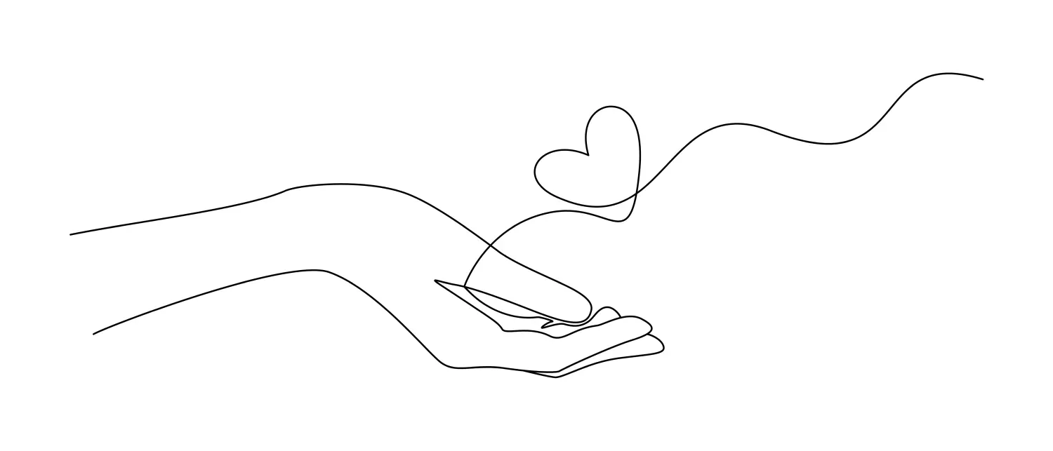 Stillberatung - Herzschnur an der Hand